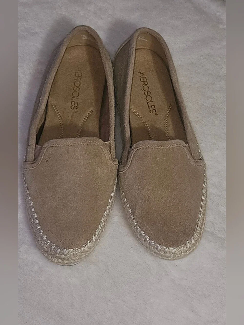 Areosoles Flats Taupe Espadrille Slip-On Loafer for Women Suze 7